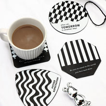 Load image into Gallery viewer, INS Style Stainless Steel Cup Pad Thermal Insulation Coaster Household Bowl Pot Dish Plate Mat Simple Black Meal Placemat
