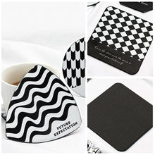 Load image into Gallery viewer, INS Style Stainless Steel Cup Pad Thermal Insulation Coaster Household Bowl Pot Dish Plate Mat Simple Black Meal Placemat
