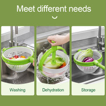 Load image into Gallery viewer, Vegetable Washing Basket Salad Spinner Salad Rotating Dishwasher Kitchen Vegetable Washer Centrifugal Dump Drain Basket
