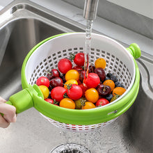 Load image into Gallery viewer, Vegetable Washing Basket Salad Spinner Salad Rotating Dishwasher Kitchen Vegetable Washer Centrifugal Dump Drain Basket

