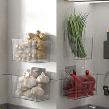 Load image into Gallery viewer, 1Pc Food Storage Box Kitchen Garlic Ginger Scallion Transparent Storage Containers Wall Mounted Storage Household Organizer
