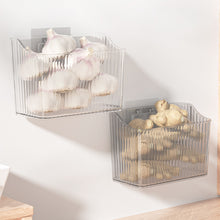 Load image into Gallery viewer, 1Pc Food Storage Box Kitchen Garlic Ginger Scallion Transparent Storage Containers Wall Mounted Storage Household Organizer
