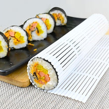 Load image into Gallery viewer, DIY Easy Sushi Roller Mats Washable Reusable Sushi Roll Mold Mat Rice Rolling Maker Roll Pad Kitchen Tool
