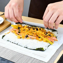 Load image into Gallery viewer, DIY Easy Sushi Roller Mats Washable Reusable Sushi Roll Mold Mat Rice Rolling Maker Roll Pad Kitchen Tool
