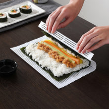 Load image into Gallery viewer, DIY Easy Sushi Roller Mats Washable Reusable Sushi Roll Mold Mat Rice Rolling Maker Roll Pad Kitchen Tool
