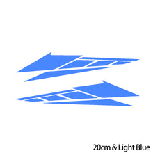 Load image into Gallery viewer, 2Pcs 20cm/28cm Motorcycle PVC Stickers Reflective Decals Accessories for Scooter Tail Box Decoration
