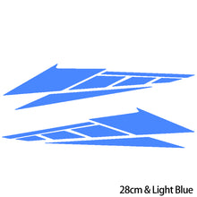 Load image into Gallery viewer, 2Pcs 20cm/28cm Motorcycle PVC Stickers Reflective Decals Accessories for Scooter Tail Box Decoration
