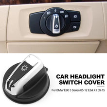 Load image into Gallery viewer, Car Headlight Switch Knob Fog Head Light Head Auto Lamp Replacement for BMW E90 3 Series 05-12 E84 X1 09-15
