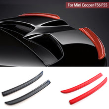 Load image into Gallery viewer, 2Pcs Car Rear Spoiler Extension Lip Fins Spoiler Red Carbon Fiber Black Color Auto Part Styling for Mini Cooper F56 F55
