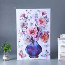 Load image into Gallery viewer, Creative 3D Stereo Stickers Simulation Flower Vase Self-adhesive Wall Sticker Aesthetic Romantic Flower Decoration Sticker for Home Room Door Fridge Sticker
