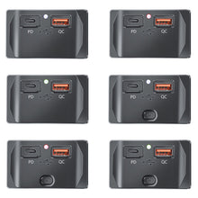 Load image into Gallery viewer, Car QC 3.0 USB PD Type C Fast Charger Socket 12V-24V with Switch LED Light Power Outlet Quick Charge for Motorcycle RV Boa
