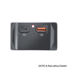 Load image into Gallery viewer, Car QC 3.0 USB PD Type C Fast Charger Socket 12V-24V with Switch LED Light Power Outlet Quick Charge for Motorcycle RV Boa
