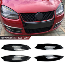 Load image into Gallery viewer, Pair Car Front Fog Light Lamp Cover Eyebrow Eyelid Garnish Streamers For VW Golf 5 GTI 2005 - 2007
