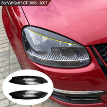Load image into Gallery viewer, Pair Car Front Fog Light Lamp Cover Eyebrow Eyelid Garnish Streamers For VW Golf 5 GTI 2005 - 2007
