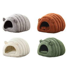 Load image into Gallery viewer, Japanese Style Cat Bed House Cat Thermal Bed Cat Sleeping Bag Deep Sleep Winter Doghouse Cats Nest Cave
