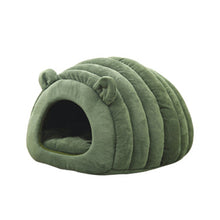 Load image into Gallery viewer, Japanese Style Cat Bed House Cat Thermal Bed Cat Sleeping Bag Deep Sleep Winter Doghouse Cats Nest Cave
