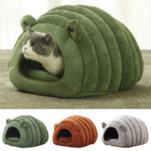Load image into Gallery viewer, Japanese Style Cat Bed House Cat Thermal Bed Cat Sleeping Bag Deep Sleep Winter Doghouse Cats Nest Cave
