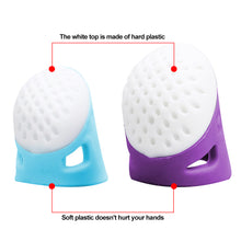 Load image into Gallery viewer, Silicone Thimble Finger Protector Sewing Needlework Craft Embroidery Anti-slip Ring Finger Cover DIY Sewing Accessories
