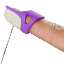 Load image into Gallery viewer, Silicone Thimble Finger Protector Sewing Needlework Craft Embroidery Anti-slip Ring Finger Cover DIY Sewing Accessories
