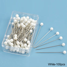 Load image into Gallery viewer, 100Pcs Round Head Sewing Pins Ball Head Positioning Pins DIY Handmade Clothing Marking Needles Dressmaking Jewelry Deco Sewing Accessories
