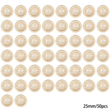 Load image into Gallery viewer, 50pcs 15mm/20mm/25mm Wooden Buttons Heart Printing Sewing Buttons Knitting Sweater Buttons Kids Clothes Decor Replacement Buttons Sewing Accessories
