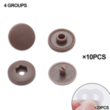 Load image into Gallery viewer, 10sets Hand Press Type Round Snaps Buttons Tools Free T5 Button Fastener Snap Clothes Accessories DIY Crafts Sewing Accessories
