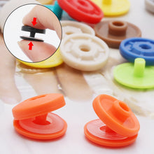 Load image into Gallery viewer, 10sets Hand Press Type Round Snaps Buttons Tools Free T5 Button Fastener Snap Clothes Accessories DIY Crafts Sewing Accessories
