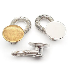 Load image into Gallery viewer, 5pcs Metal Button Extender for Pants Jeans Free Sewing Adjustable Retractable Waist Extenders Button Waistband Expander
