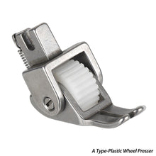 Load image into Gallery viewer, Universal Industrial Sewing Machine Accessories Leather Roller Wheel Presser Foot Flat Car Thick Fabric Clothing Replacement Presser
