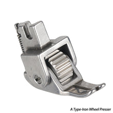 Load image into Gallery viewer, Universal Industrial Sewing Machine Accessories Leather Roller Wheel Presser Foot Flat Car Thick Fabric Clothing Replacement Presser
