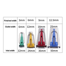 Load image into Gallery viewer, Splicing Cloth Fabric Bias Tape Maker Binding Tool Quilting Sewing 6mm 12mm 18mm 25mm Craft DIY Patchwork Edging Device
