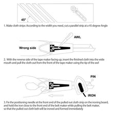 Load image into Gallery viewer, Splicing Cloth Fabric Bias Tape Maker Binding Tool Quilting Sewing 6mm 12mm 18mm 25mm Craft DIY Patchwork Edging Device
