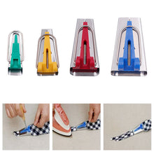 Load image into Gallery viewer, Splicing Cloth Fabric Bias Tape Maker Binding Tool Quilting Sewing 6mm 12mm 18mm 25mm Craft DIY Patchwork Edging Device
