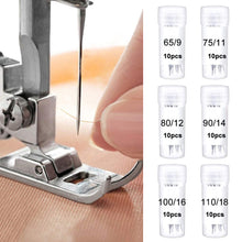 Load image into Gallery viewer, 10pcs/Tube Sewing Machine Needle Household Sewing Machine Replacement Needles Accessories 75/11 80/12 90/14 100/16
