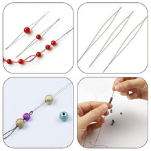 Load image into Gallery viewer, 6pcs/Tube Big Eye Beading Needle DIY Bead Bracelet Needle Jewelry Making Easy Thread Sewing Needles
