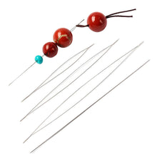 Load image into Gallery viewer, 6pcs/Tube Big Eye Beading Needle DIY Bead Bracelet Needle Jewelry Making Easy Thread Sewing Needles
