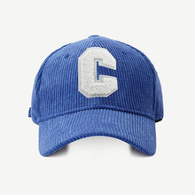 Load image into Gallery viewer, Autumn Winter Corduroy Letter Embroidered Baseball Cap Adjustable Embroidered Casual Outdoor Cap for Women Men
