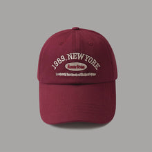 Load image into Gallery viewer, Retro Letter Embroidered Baseball Cap Autumn Winter Fashionable Versatile Cap Casual Adjustable Outdoor Cap
