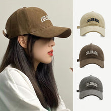Load image into Gallery viewer, Women Men Fashionable Letter Embroidered Baseball Cap Autumn Winter Versatile Cap Casual Adjustable Outdoor Cap
