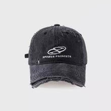 Load image into Gallery viewer, Women Men Worn-out Denim Baseball Cap Fashionable Personalized Adjustable Letter Embroidered Casual Outdoor Cap
