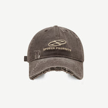 Load image into Gallery viewer, Women Men Worn-out Denim Baseball Cap Fashionable Personalized Adjustable Letter Embroidered Casual Outdoor Cap
