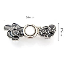 Load image into Gallery viewer, Sewing Free Button Adjustable Tightening Waist Clip Vintage Metal Cheongsam Fasten Buckle Skirt Pants DIY Clothing Accessories
