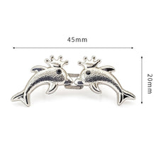 Load image into Gallery viewer, Sewing Free Button Adjustable Tightening Waist Clip Vintage Metal Cheongsam Fasten Buckle Skirt Pants DIY Clothing Accessories
