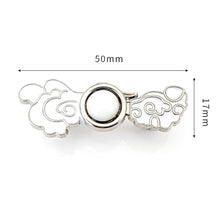 Load image into Gallery viewer, Sewing Free Button Adjustable Tightening Waist Clip Vintage Metal Cheongsam Fasten Buckle Skirt Pants DIY Clothing Accessories
