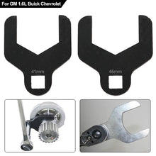 Load image into Gallery viewer, 41mm/46mm Car Water Timing Pump Wrench Timing Belt Tension Spanner Removal Tool Pump Wheel Adjustment Spanner For GM 1.6L Buick Chevrolet
