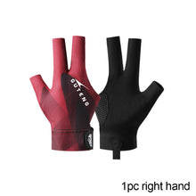 Load image into Gallery viewer, 1pc professional billiard gloves three-finger thin breathable high-grade non-slip snooker gloves
