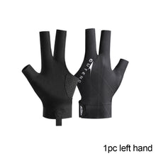 Load image into Gallery viewer, 1pc professional billiard gloves three-finger thin breathable high-grade non-slip snooker gloves
