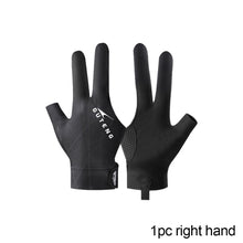 Load image into Gallery viewer, 1pc professional billiard gloves three-finger thin breathable high-grade non-slip snooker gloves
