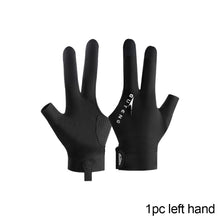 Load image into Gallery viewer, 1pc professional billiard gloves three-finger thin breathable high-grade non-slip snooker gloves
