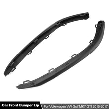 Load image into Gallery viewer, 2Pcs Car Front Bumper Lip Air Deflector Valance Trim Lower Spoilers For VW For Golf MK7 GTI 2015-2017 Part Number 5GG8059039B9 5GG8059049B9
